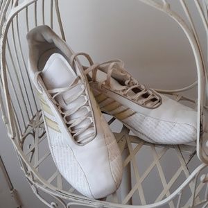 White mens Adidas loafer